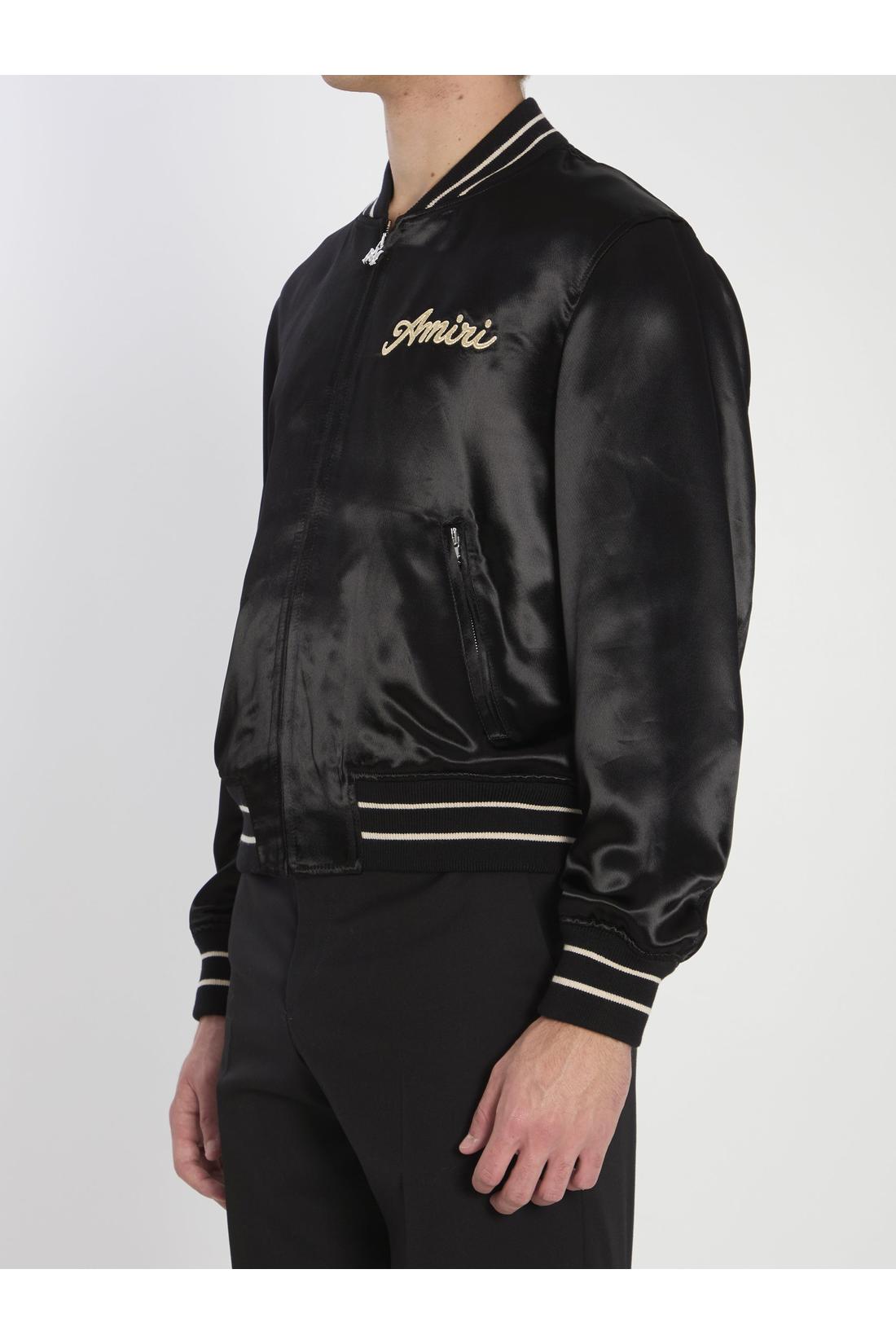 Amiri-OUTLET-SALE-Club Amiri satin bomber jacket-ARCHIVIST