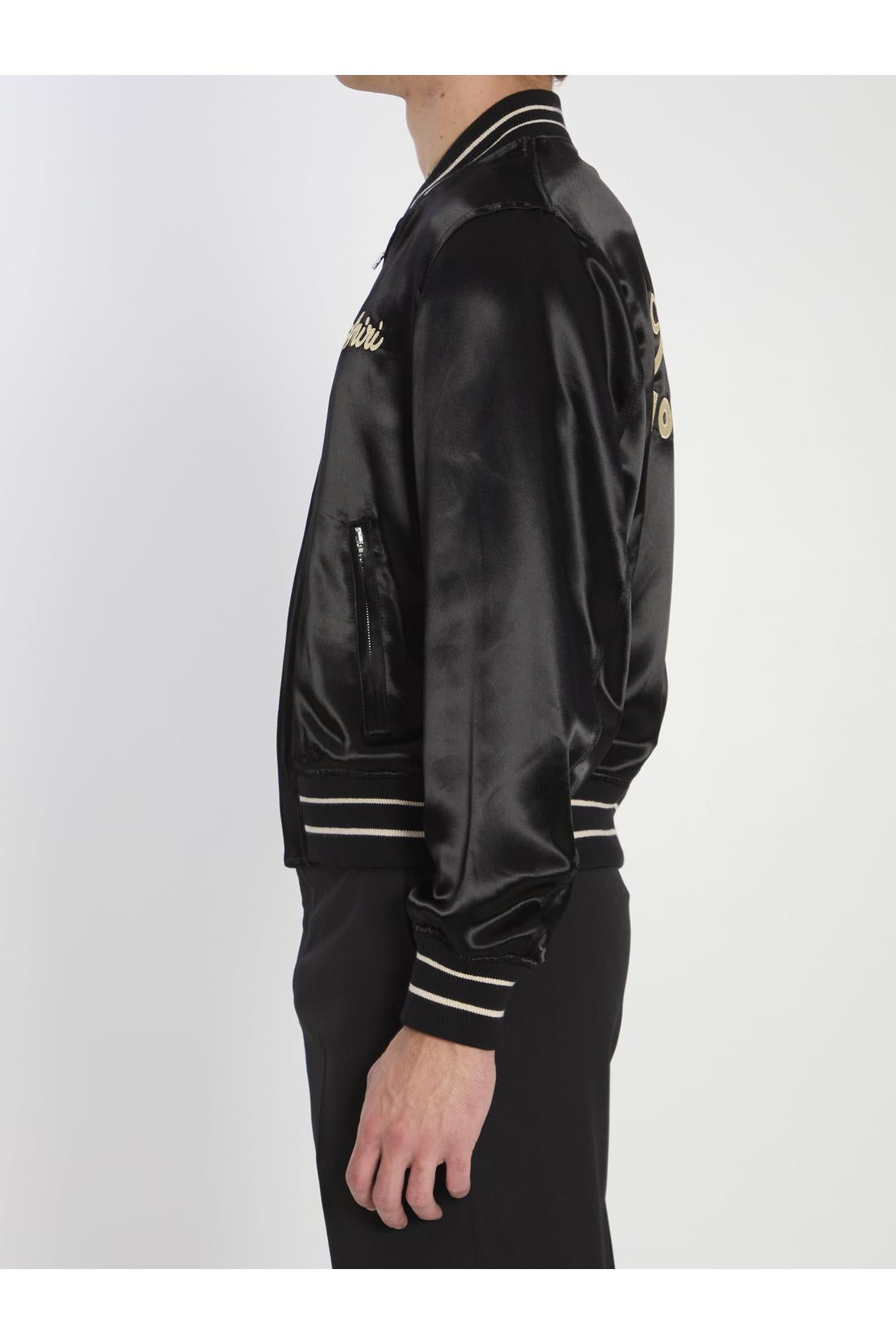 Amiri-OUTLET-SALE-Club Amiri satin bomber jacket-ARCHIVIST