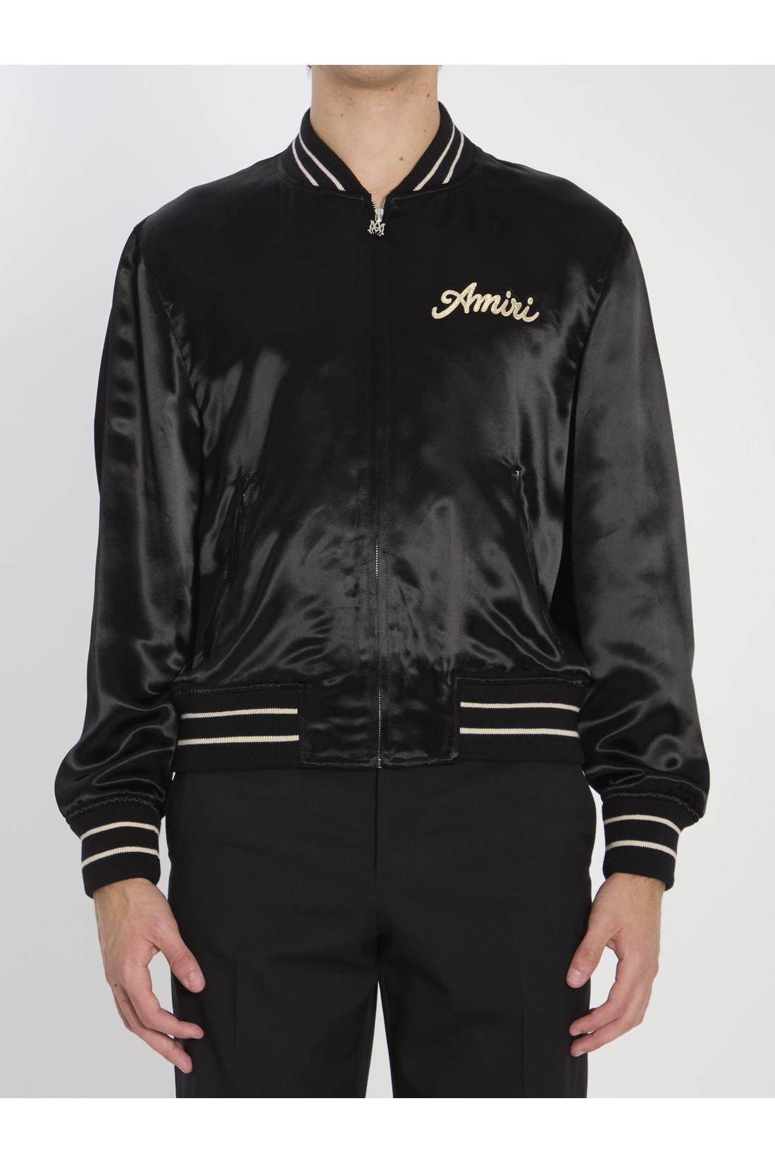 Amiri-OUTLET-SALE-Club Amiri satin bomber jacket-ARCHIVIST