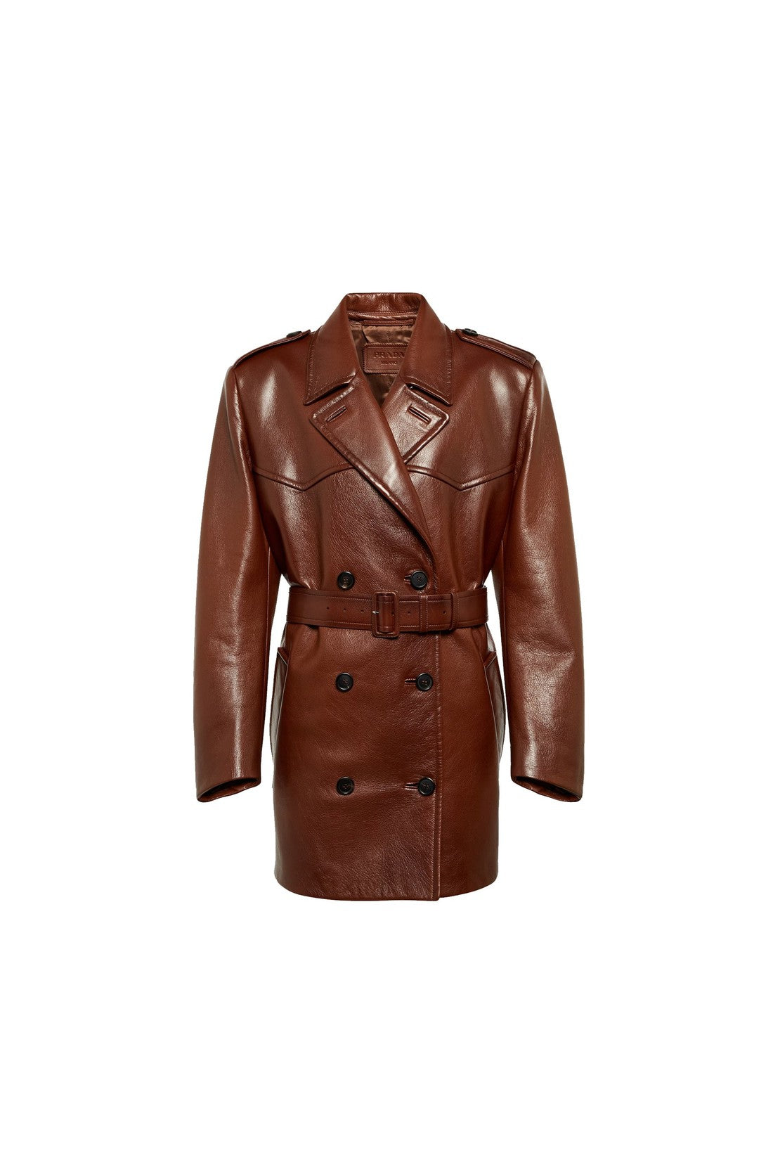 PRADA-OUTLET-SALE-Coat Braun-ARCHIVIST