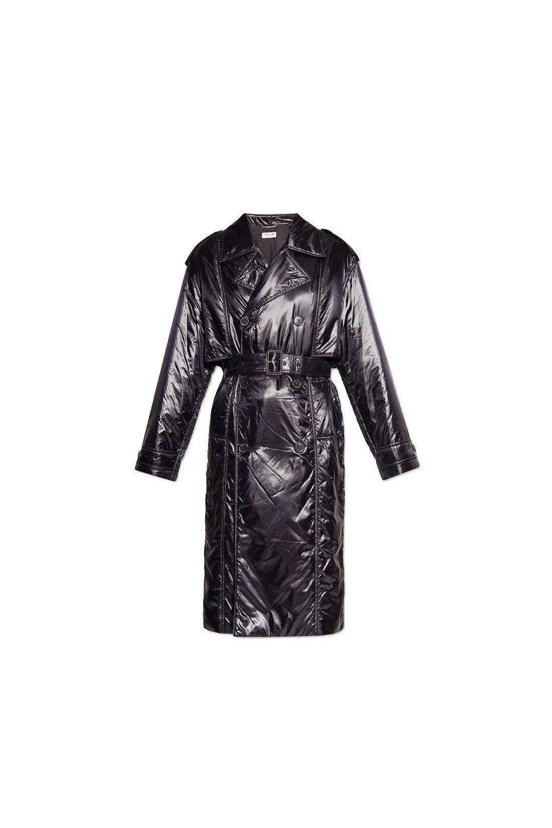 SAINT LAURENT-OUTLET-SALE-Coat Schwarz-ARCHIVIST