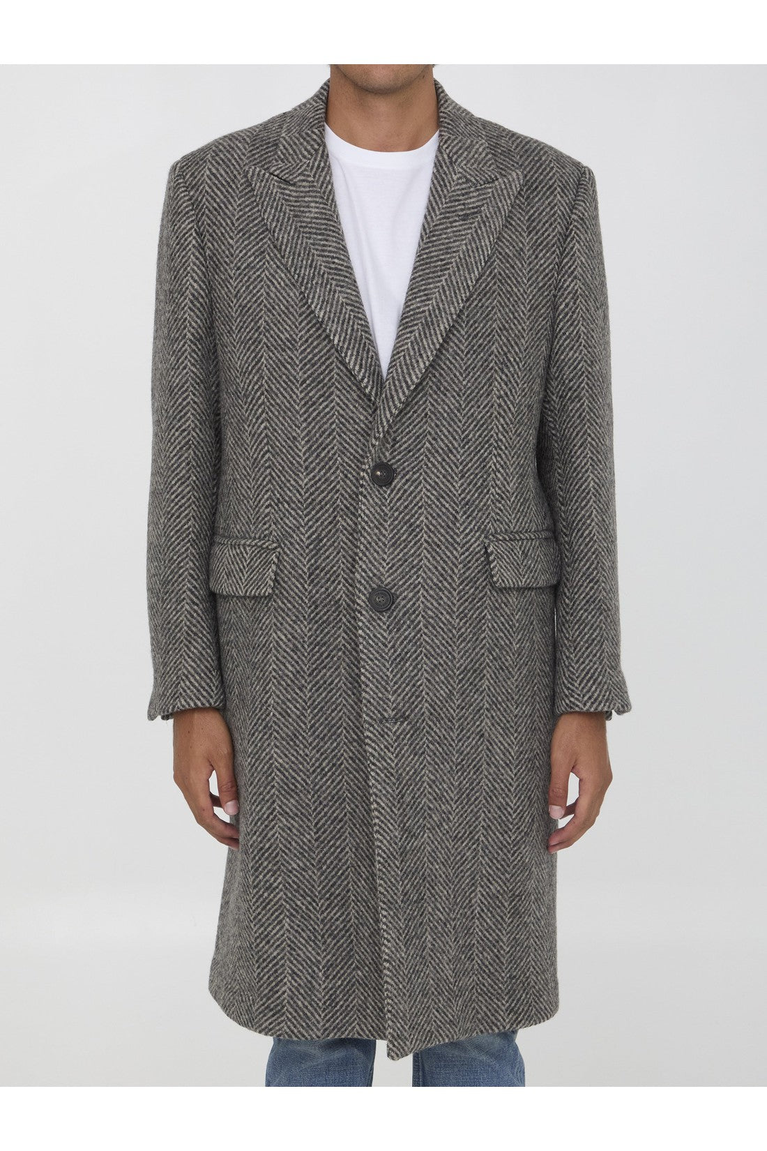 GOLDEN GOOSE-OUTLET-SALE-Coat in virgin wool-ARCHIVIST