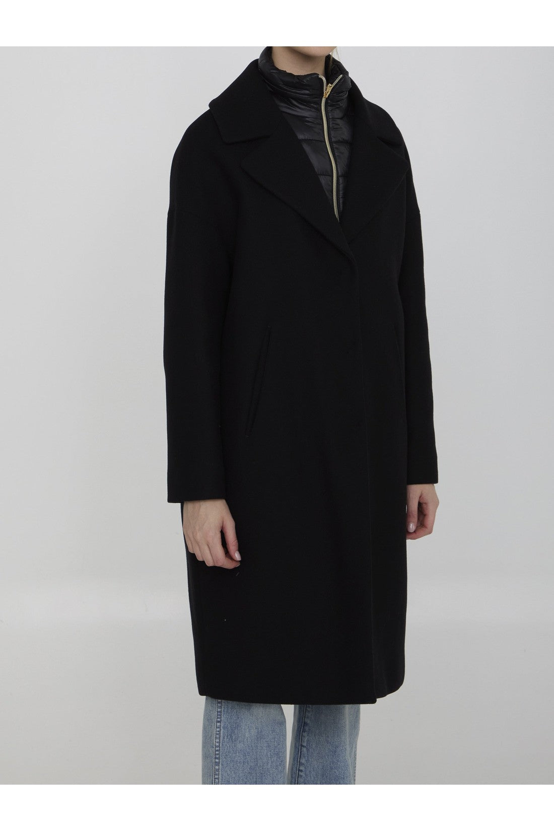 HERNO-OUTLET-SALE-Coat in wool and nylon-ARCHIVIST