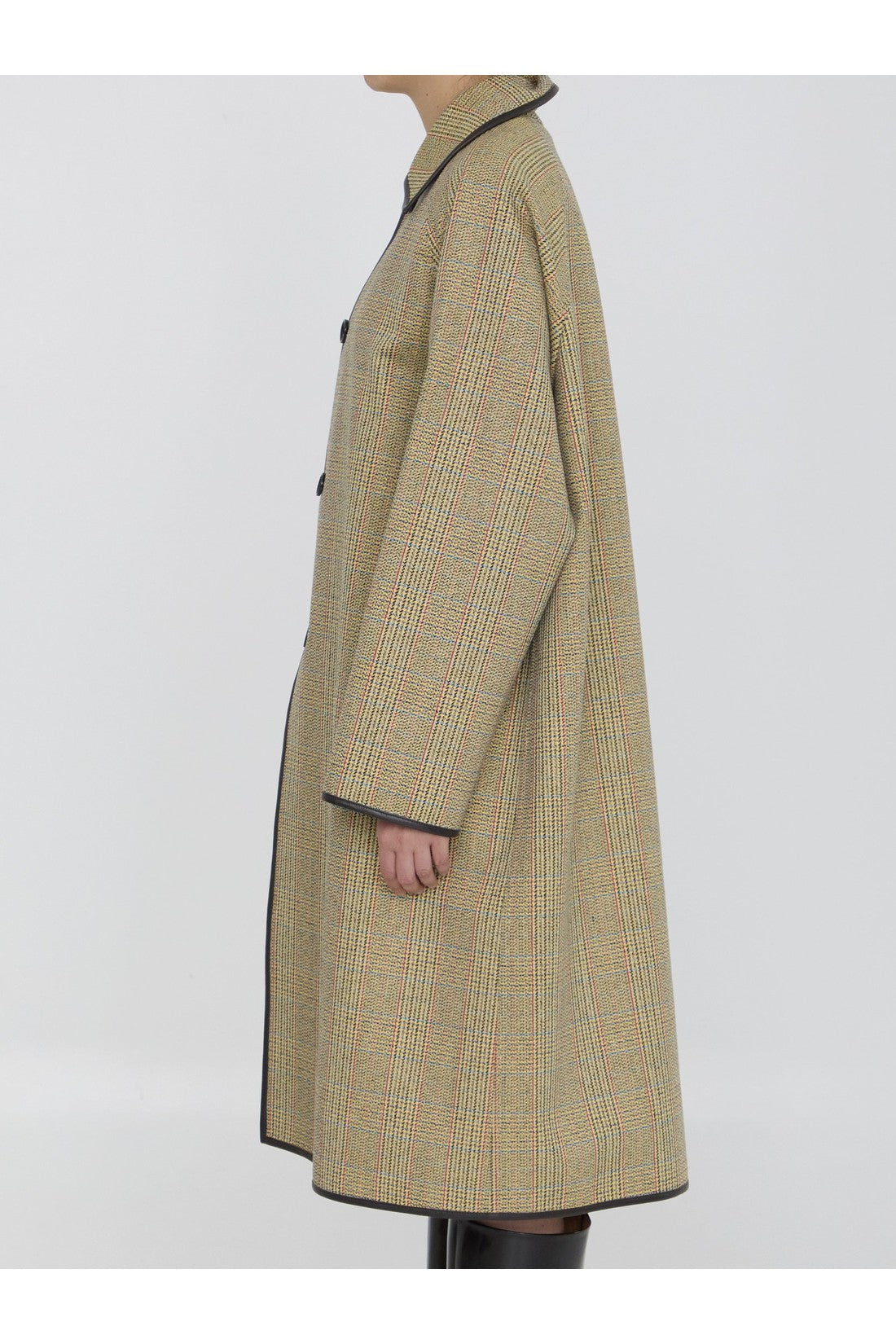 BOTTEGA VENETA-OUTLET-SALE-Coat with distorted Prince of Wales motif-ARCHIVIST