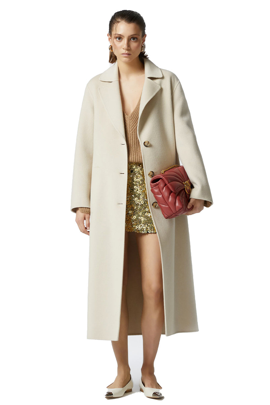 PINKO-OUTLET-SALE-Coats BEIGE-ARCHIVIST