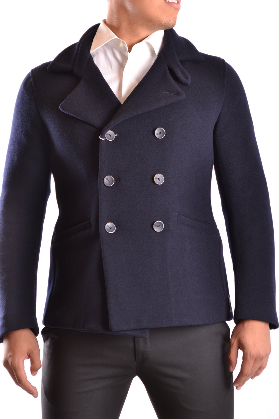 ARMANI COLLEZIONI-OUTLET-SALE-Coats BLAU-ARCHIVIST