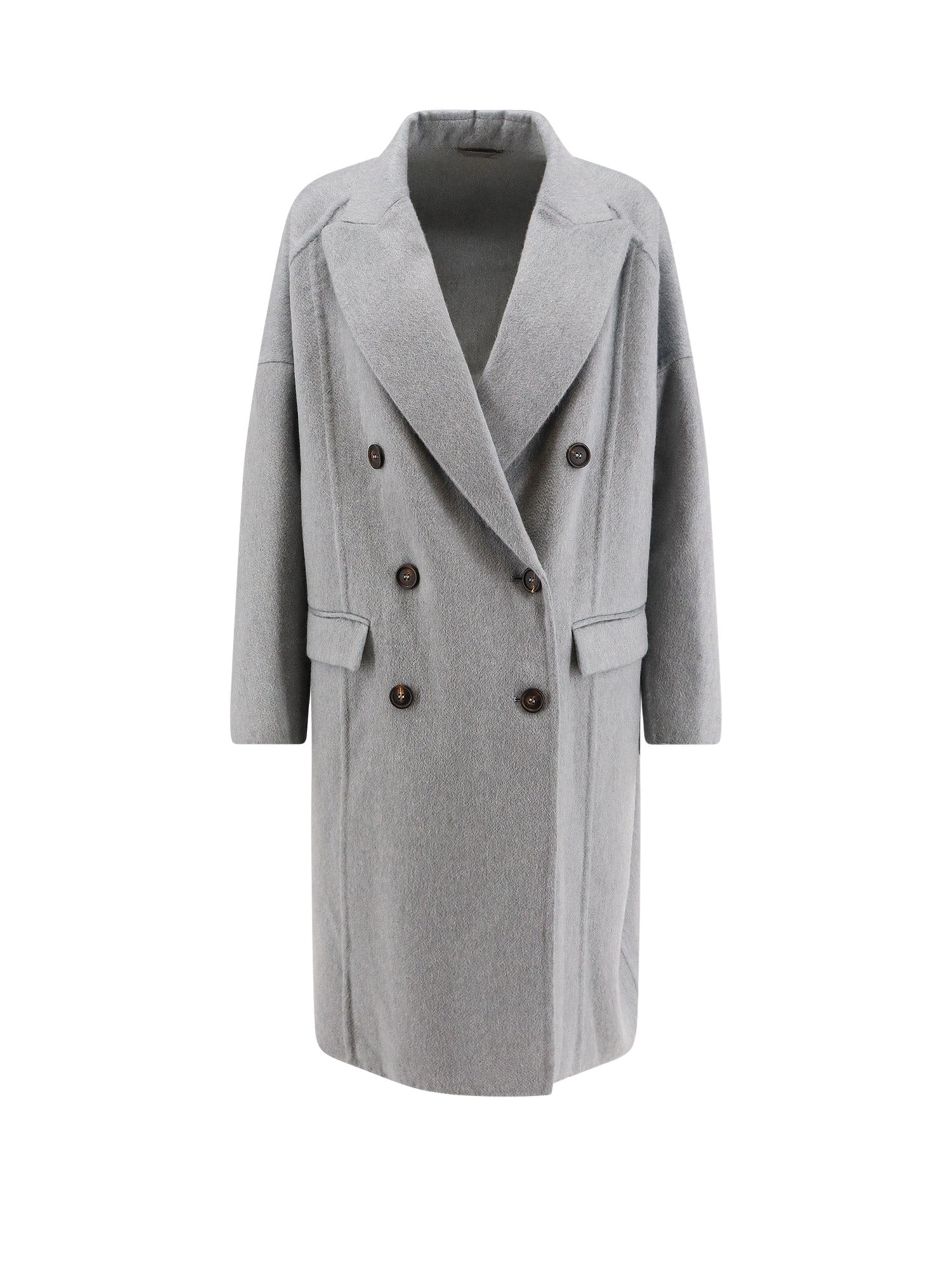 BRUNELLO CUCINELLI-OUTLET-SALE-Coats BLAU-ARCHIVIST