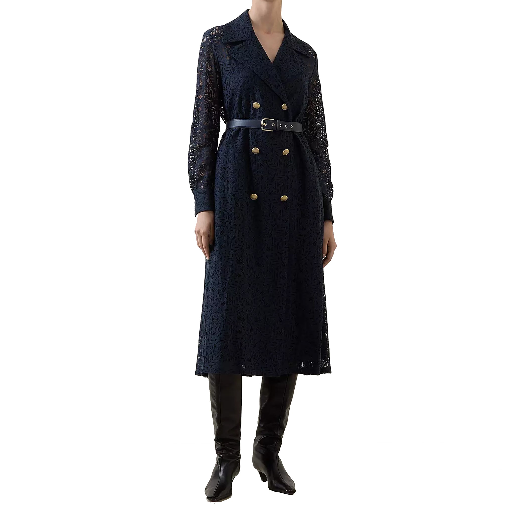 MAX MARA STUDIO-OUTLET-SALE-Coats BLAU-ARCHIVIST