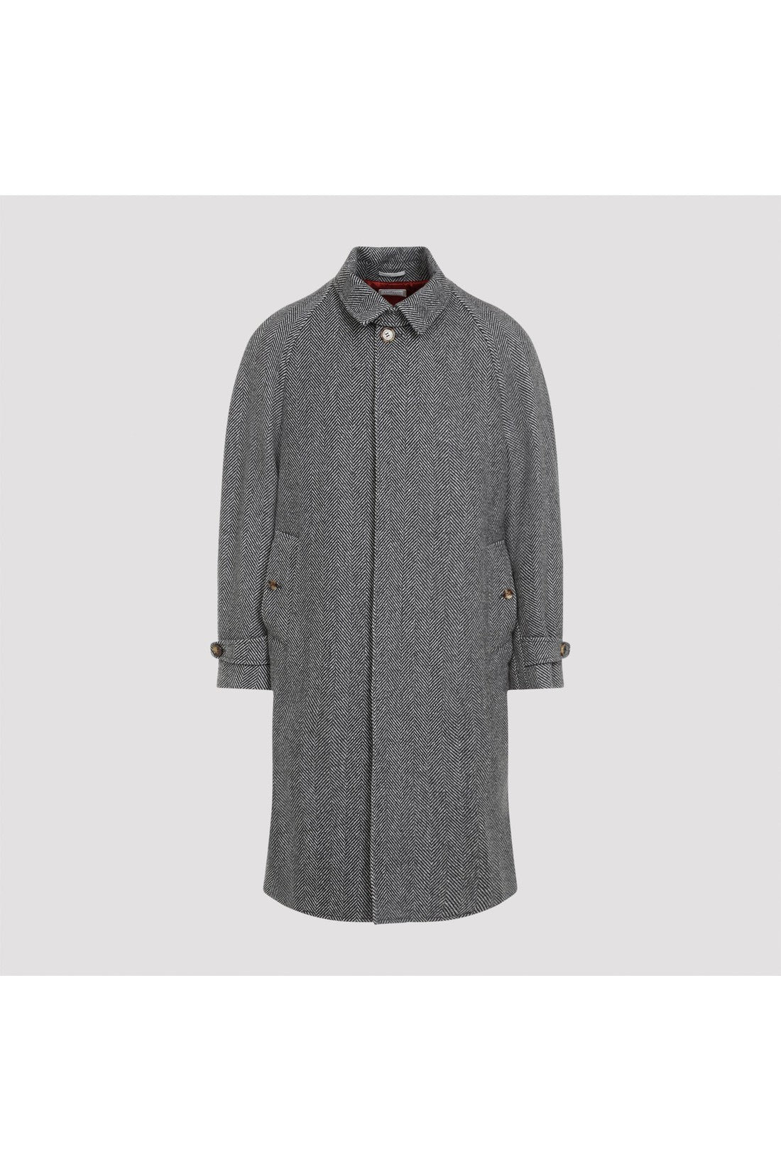 BRUNELLO CUCINELLI-OUTLET-SALE-Coats GRAU-ARCHIVIST