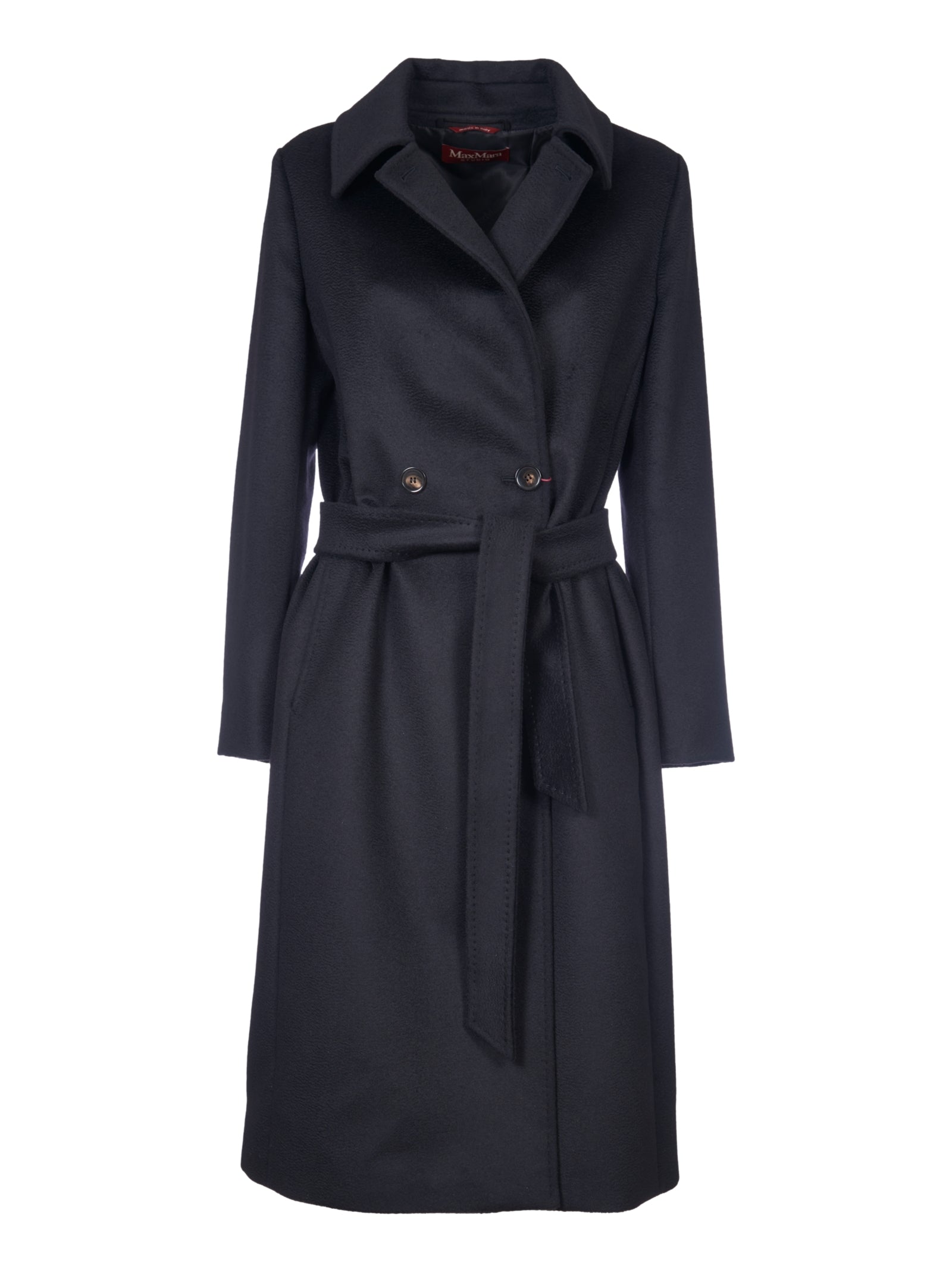 MAX MARA STUDIO-OUTLET-SALE-Coats SCHWARZ-ARCHIVIST