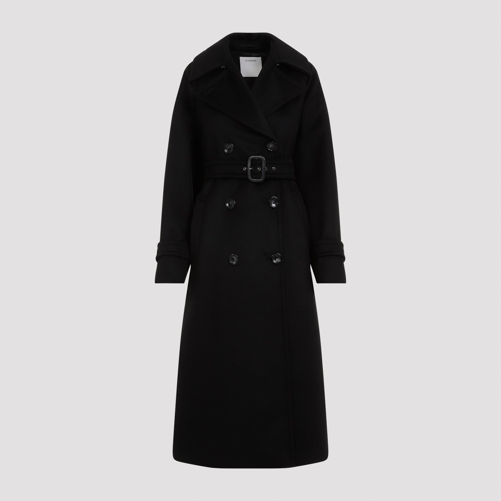 SPORTMAX-OUTLET-SALE-Coats SCHWARZ-ARCHIVIST