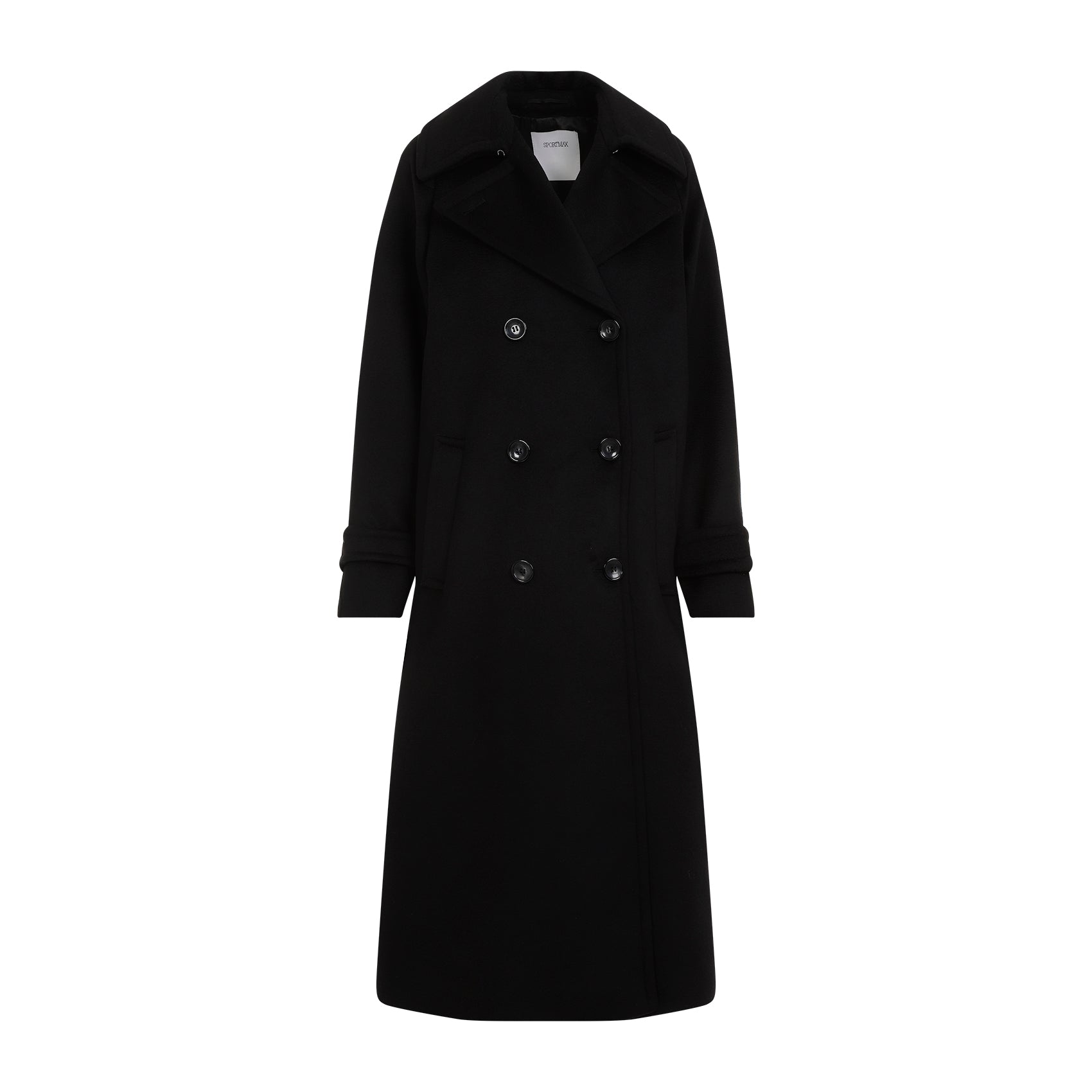 SPORTMAX-OUTLET-SALE-Coats SCHWARZ-ARCHIVIST