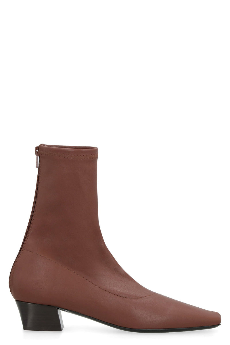 BY FAR-OUTLET-SALE-Colette leather ankle boots-ARCHIVIST