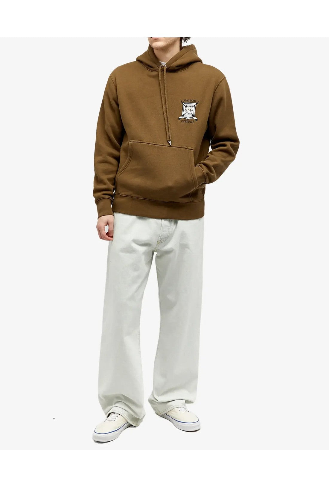 Maison KitsunÃ©-OUTLET-SALE-College Fox Logo Hoodie-ARCHIVIST