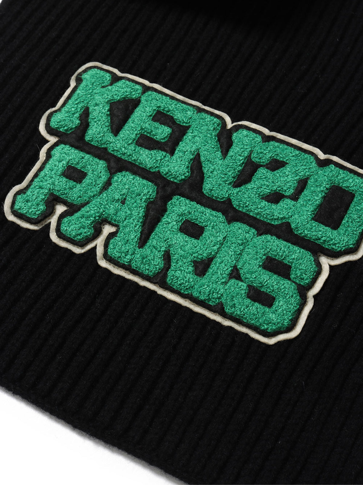 Kenzo-OUTLET-SALE-College Logo Patch Wool Scarf-ARCHIVIST