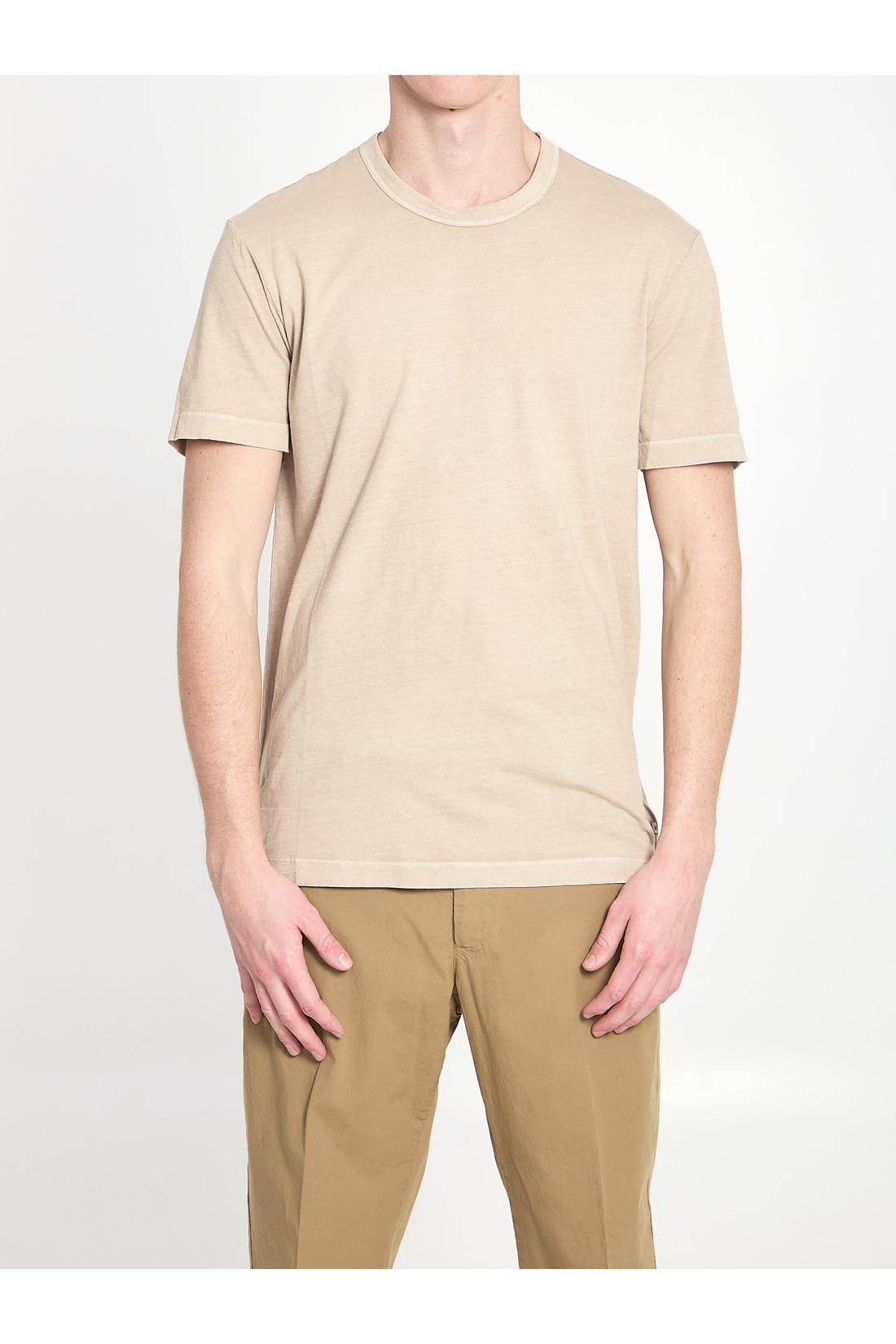 Combed cotton t-shirt-Shirts-James perse-02-BEIGE-ARCHIVIST