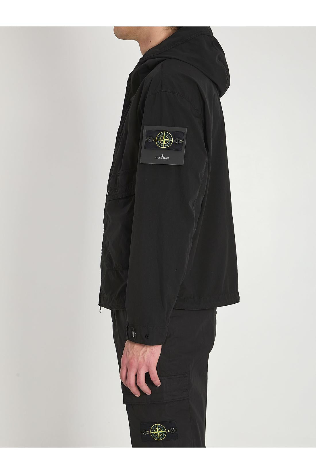 Stone Island-OUTLET-SALE-Compact Touch Poly-TC lightweight jacket-ARCHIVIST