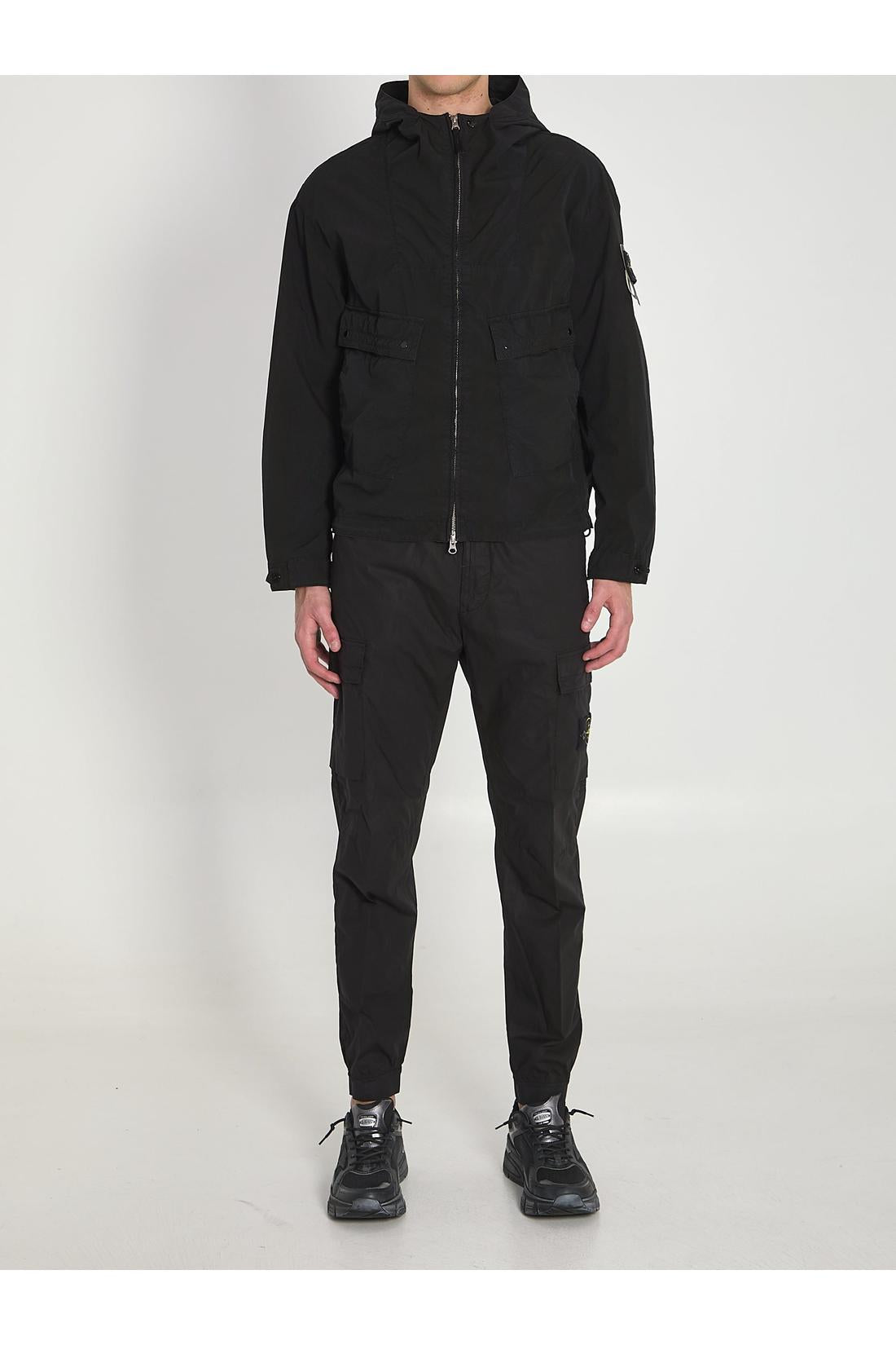 Stone Island-OUTLET-SALE-Compact Touch Poly-TC lightweight jacket-ARCHIVIST