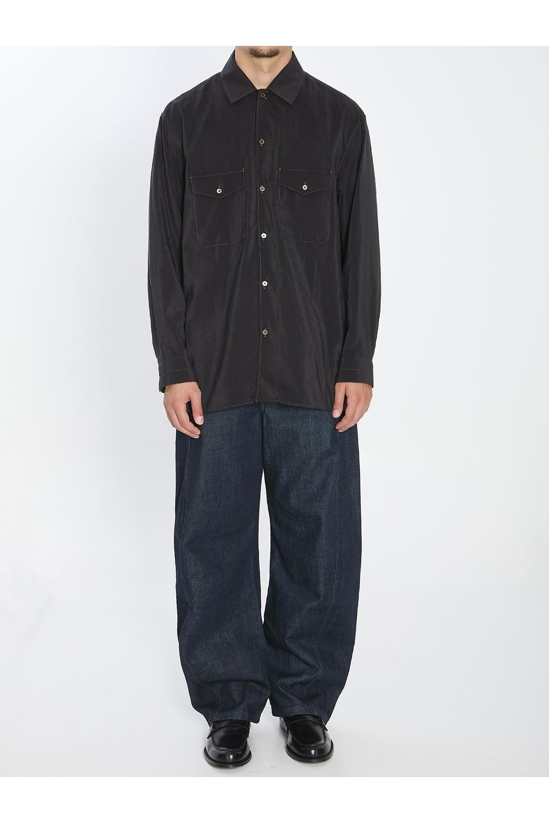 Lemaire-OUTLET-SALE-Convertible collar shirt-ARCHIVIST