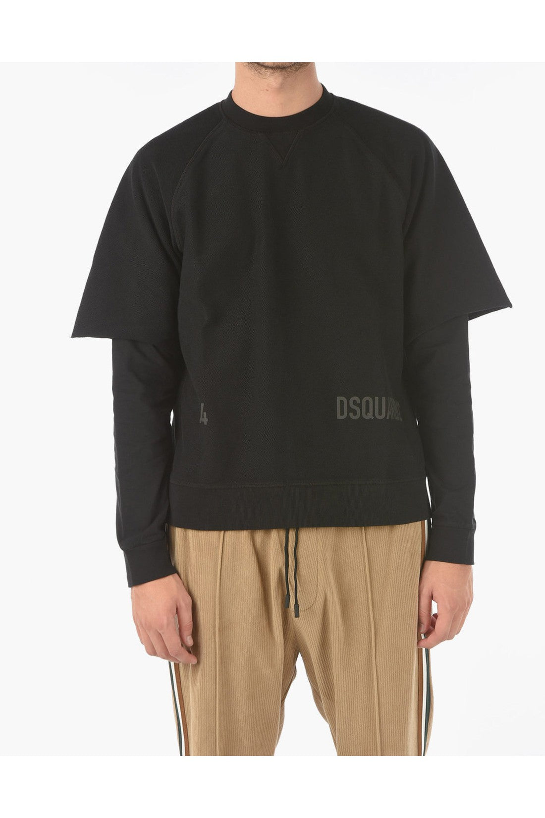 Dsquared2-OUTLET-SALE-Cool Fit Double Layer Logo Sweatshirt-ARCHIVIST