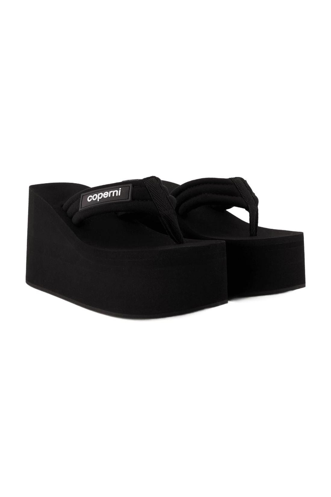 Wedge-Sandalen - Coperni - Leder - Schwarz-schuhe / sandalen-Coperni-ARCHIVIST