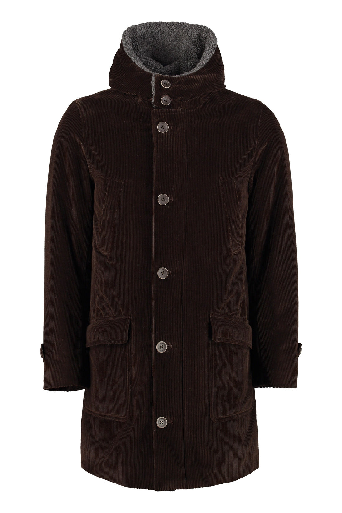 Herno-OUTLET-SALE-Corduroy coat-ARCHIVIST