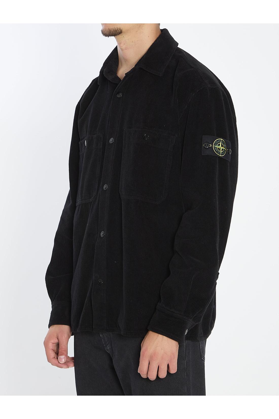 Stone Island-OUTLET-SALE-Corduroy overshirt-ARCHIVIST