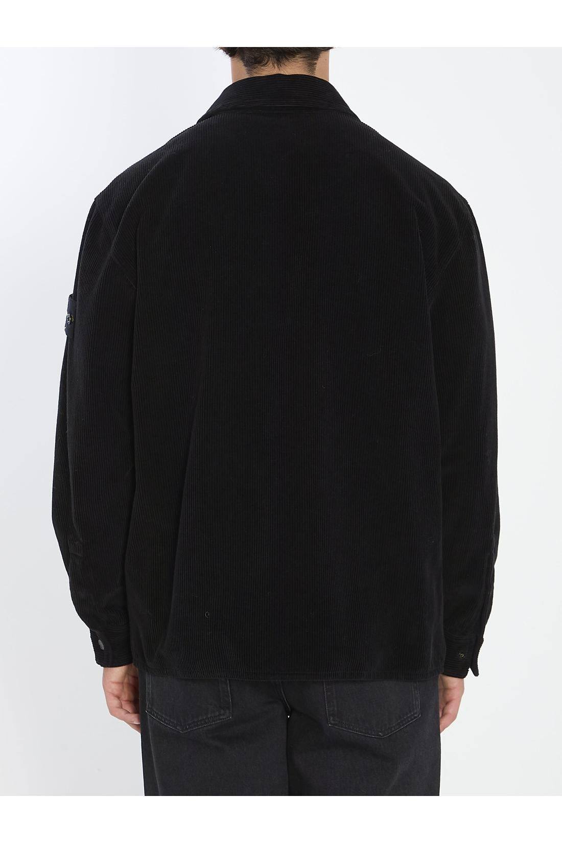Stone Island-OUTLET-SALE-Corduroy overshirt-ARCHIVIST