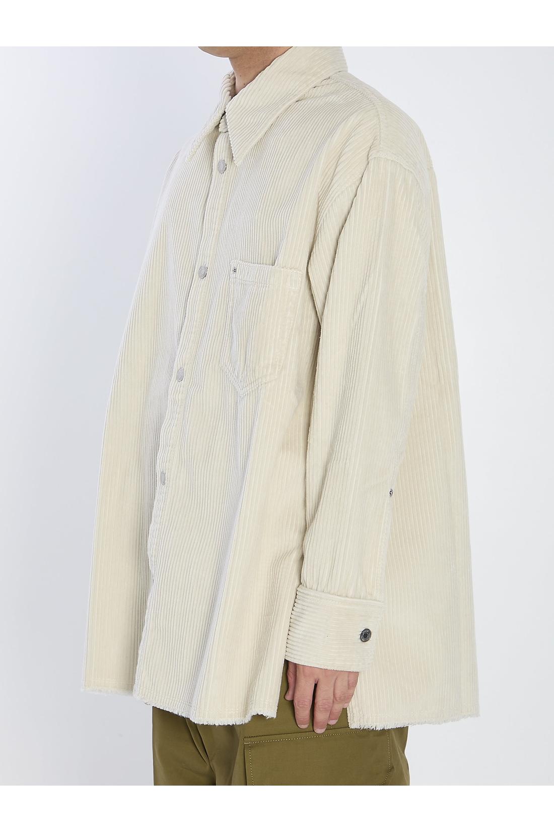 Ami Paris-OUTLET-SALE-Corduroy velvet overshirt-ARCHIVIST