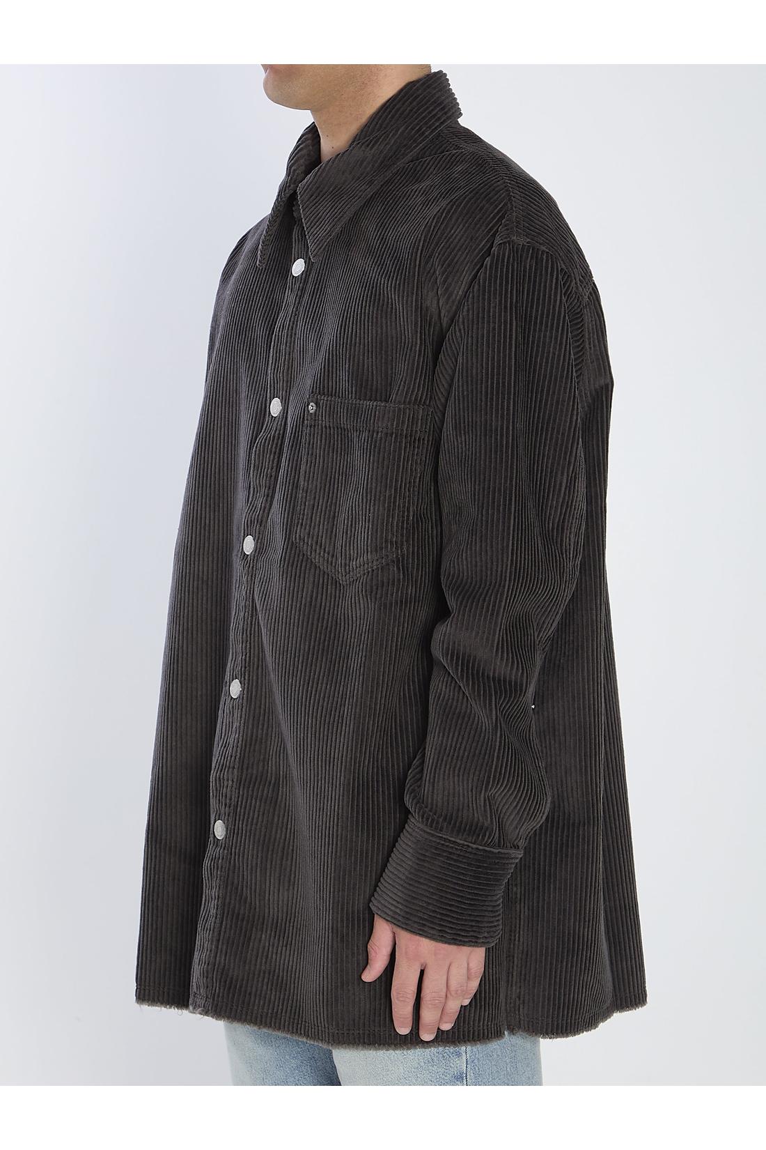 Ami Paris-OUTLET-SALE-Corduroy velvet overshirt-ARCHIVIST