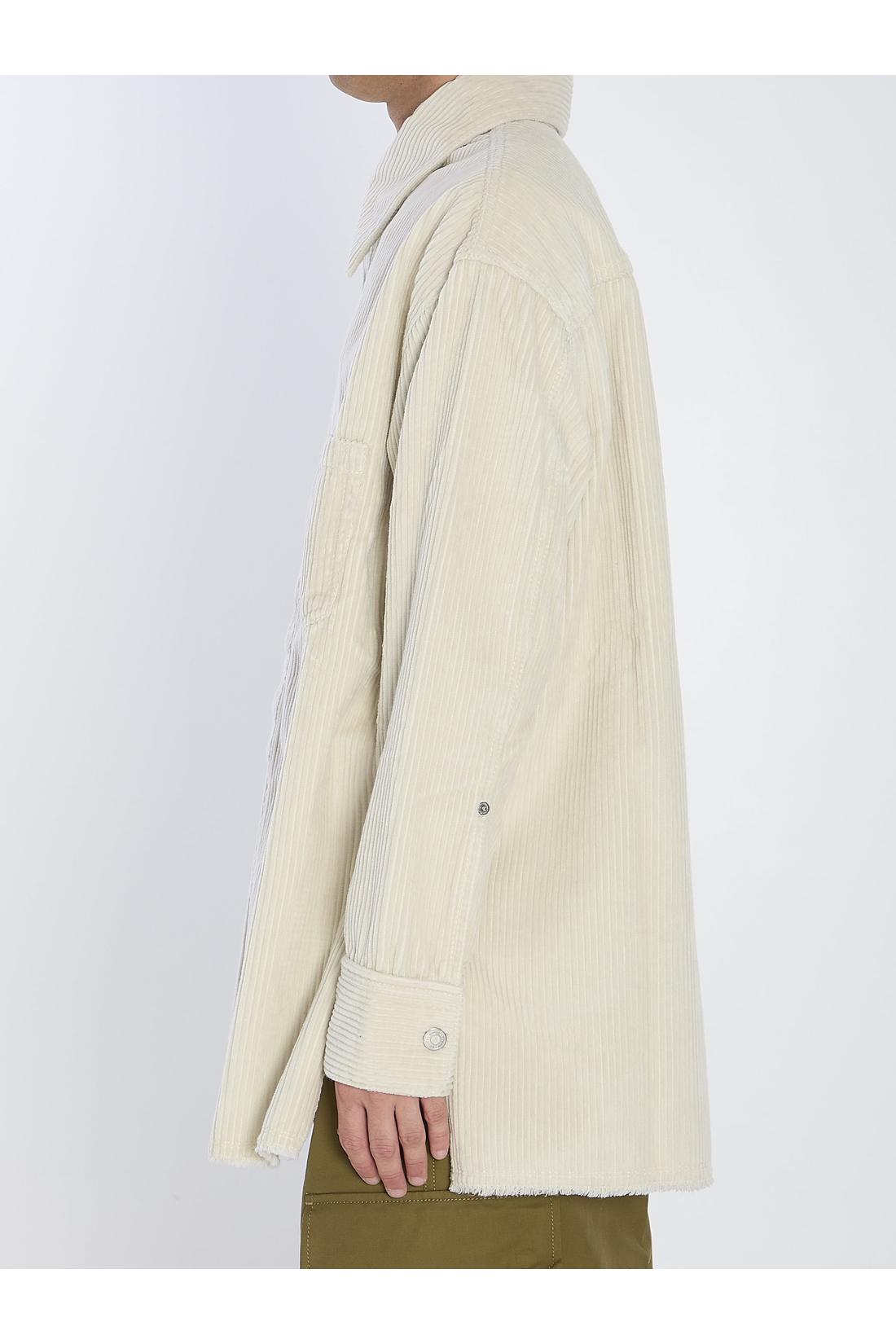 Ami Paris-OUTLET-SALE-Corduroy velvet overshirt-ARCHIVIST