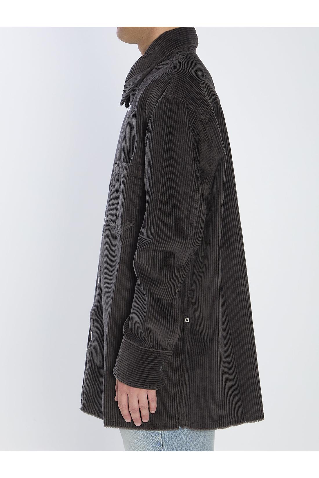 Ami Paris-OUTLET-SALE-Corduroy velvet overshirt-ARCHIVIST