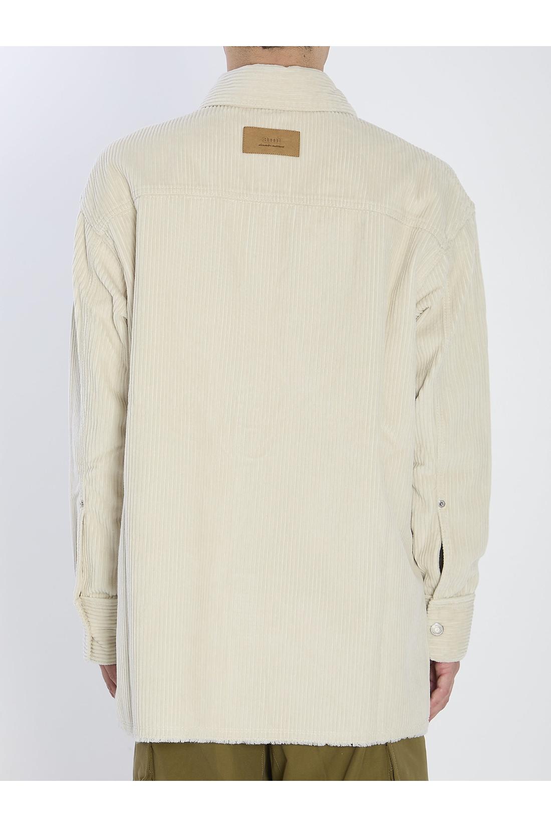 Ami Paris-OUTLET-SALE-Corduroy velvet overshirt-ARCHIVIST
