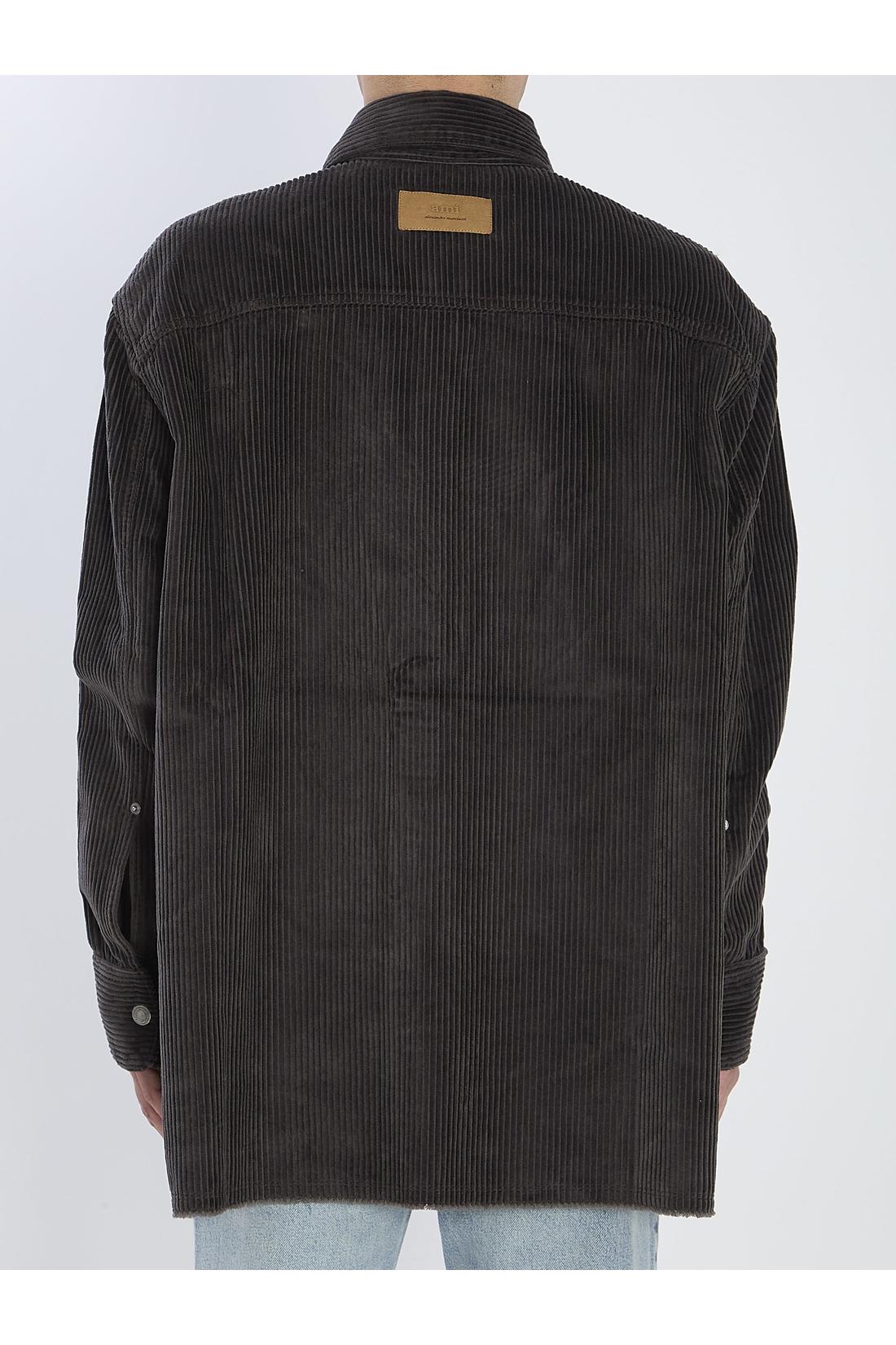 Ami Paris-OUTLET-SALE-Corduroy velvet overshirt-ARCHIVIST