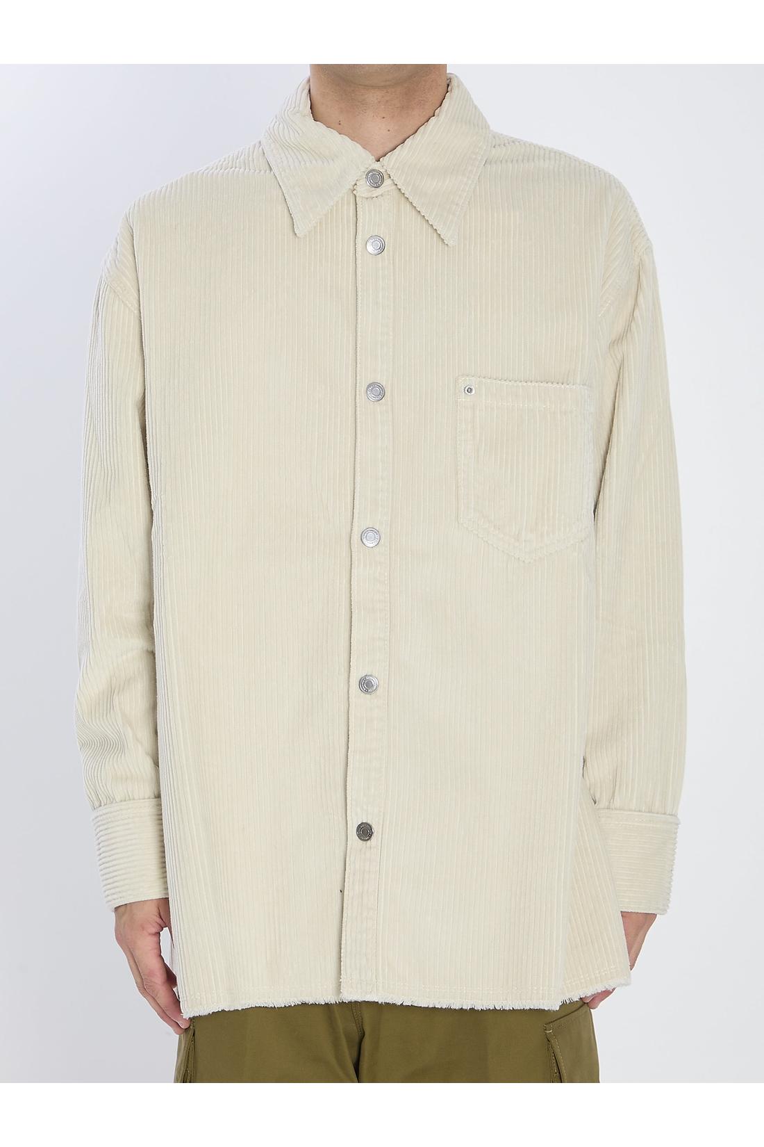 Ami Paris-OUTLET-SALE-Corduroy velvet overshirt-ARCHIVIST