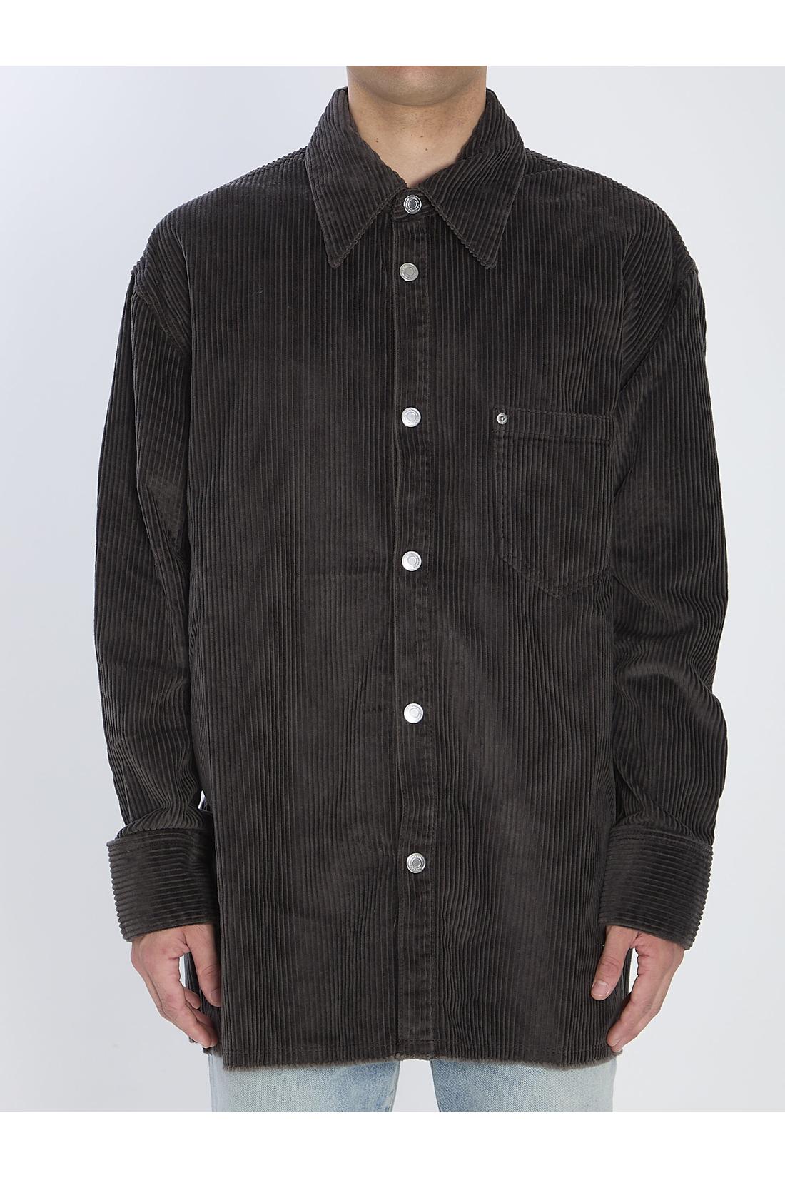 Ami Paris-OUTLET-SALE-Corduroy velvet overshirt-ARCHIVIST