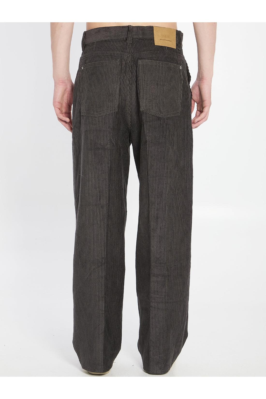 Ami Paris-OUTLET-SALE-Corduroy velvet pants-ARCHIVIST