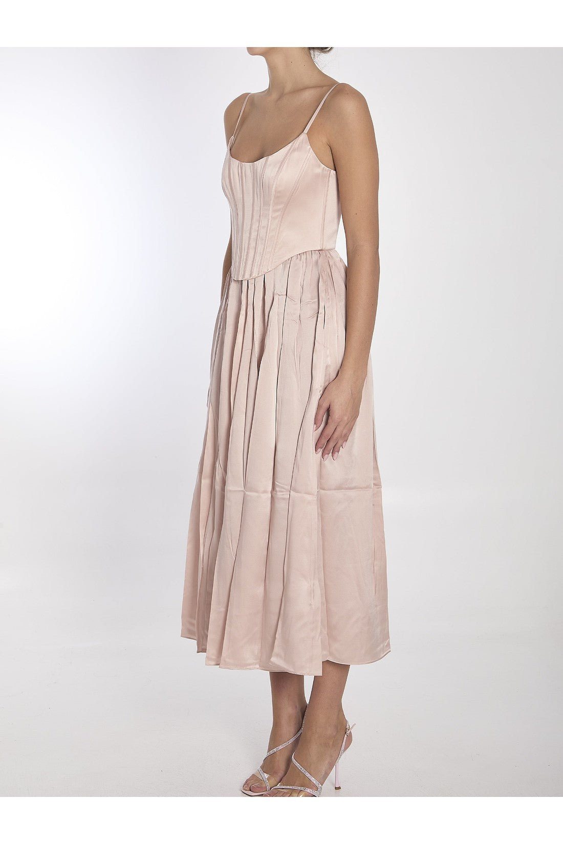 ZIMMERMANN-OUTLET-SALE-Corset midi dress-ARCHIVIST