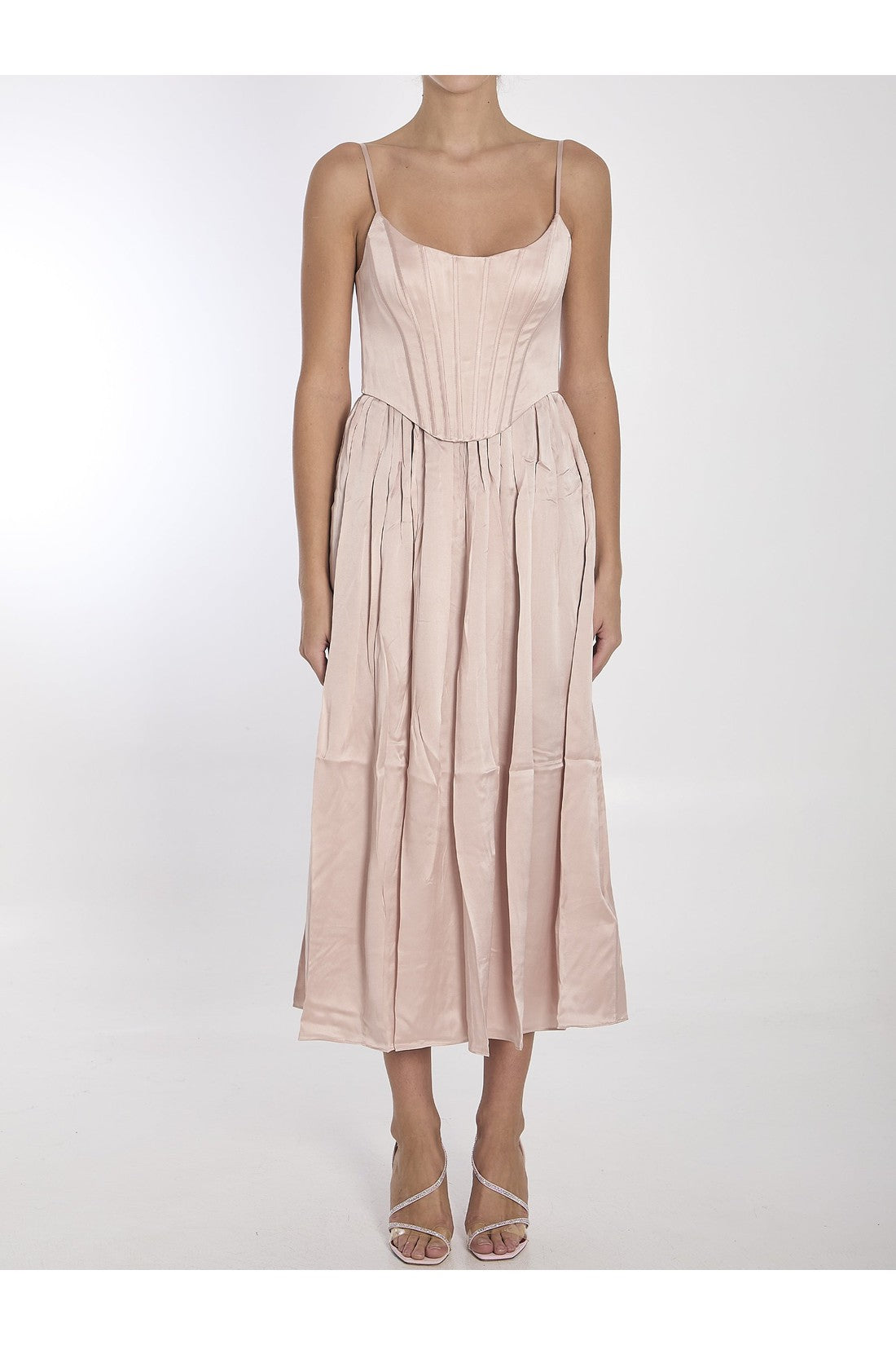 ZIMMERMANN-OUTLET-SALE-Corset midi dress-ARCHIVIST