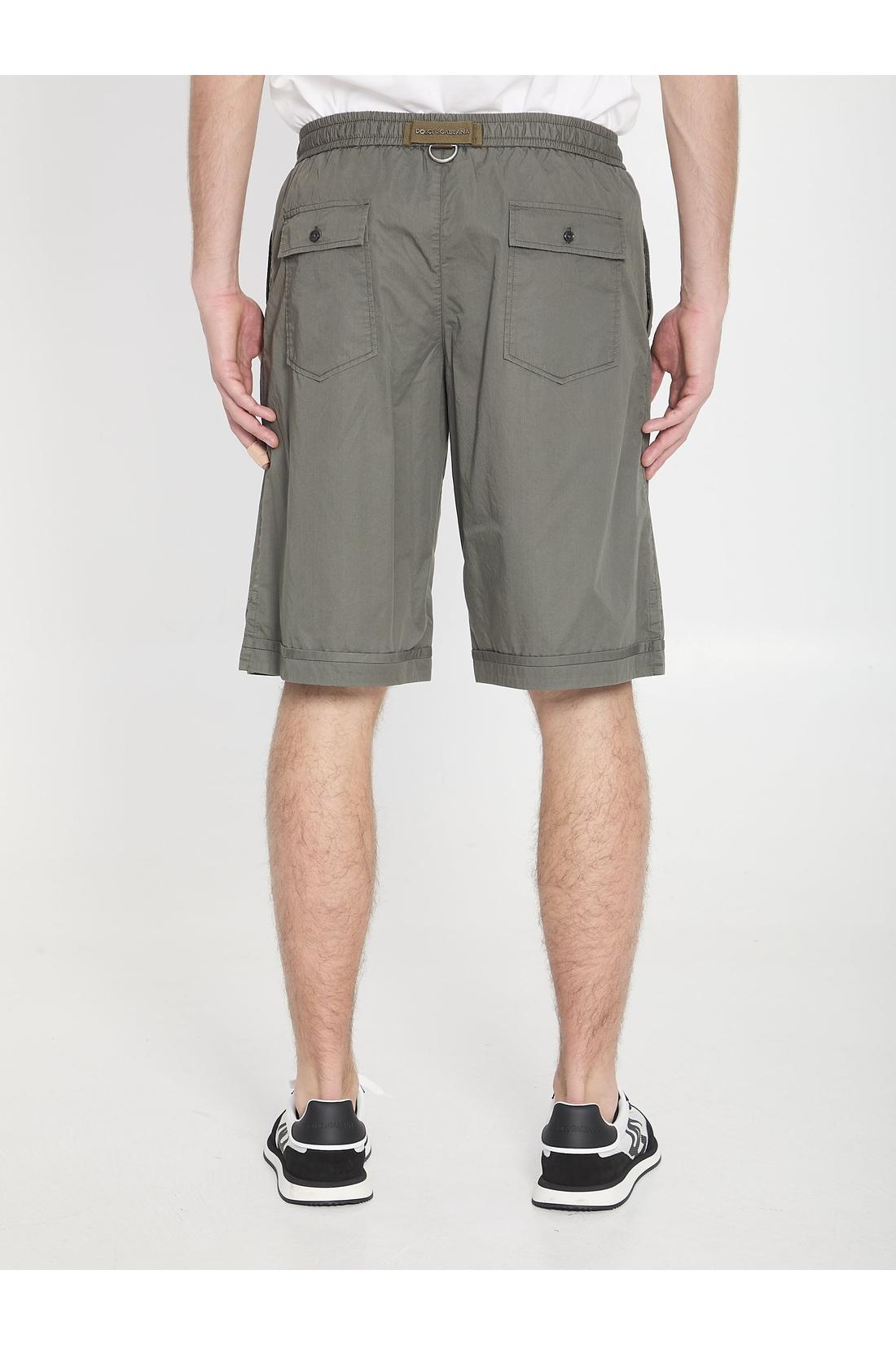 Dolce & Gabbana-OUTLET-SALE-Cotton Bermuda shorts-ARCHIVIST