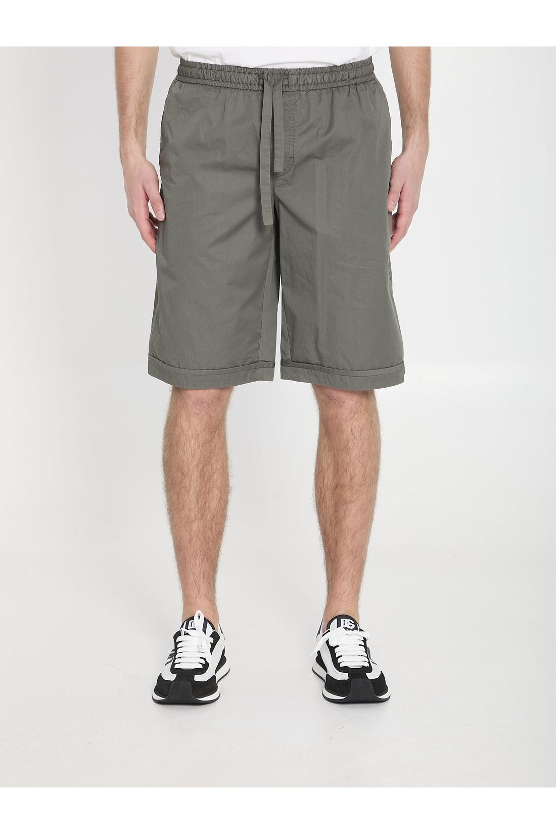 Dolce & Gabbana-OUTLET-SALE-Cotton Bermuda shorts-ARCHIVIST