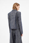 Odeeh-Cotton Linen Denim Jacke, Indigo-Jacken & Mäntel-Black-Deal-Outlet-by-ARCHIVIST