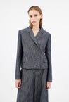 Odeeh-Cotton Linen Denim Jacke, Indigo-Jacken & Mäntel-Black-Deal-Outlet-by-ARCHIVIST