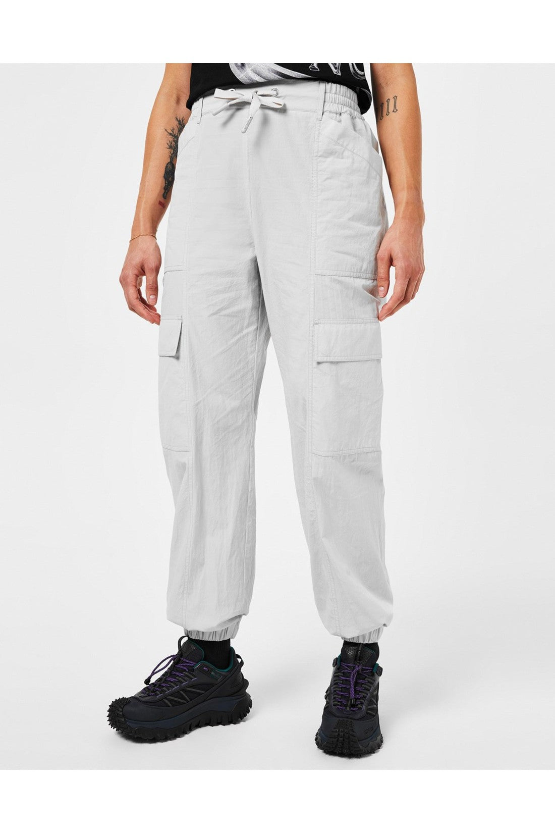 Moncler-OUTLET-SALE-Cotton Logo Cargo Trousers-ARCHIVIST