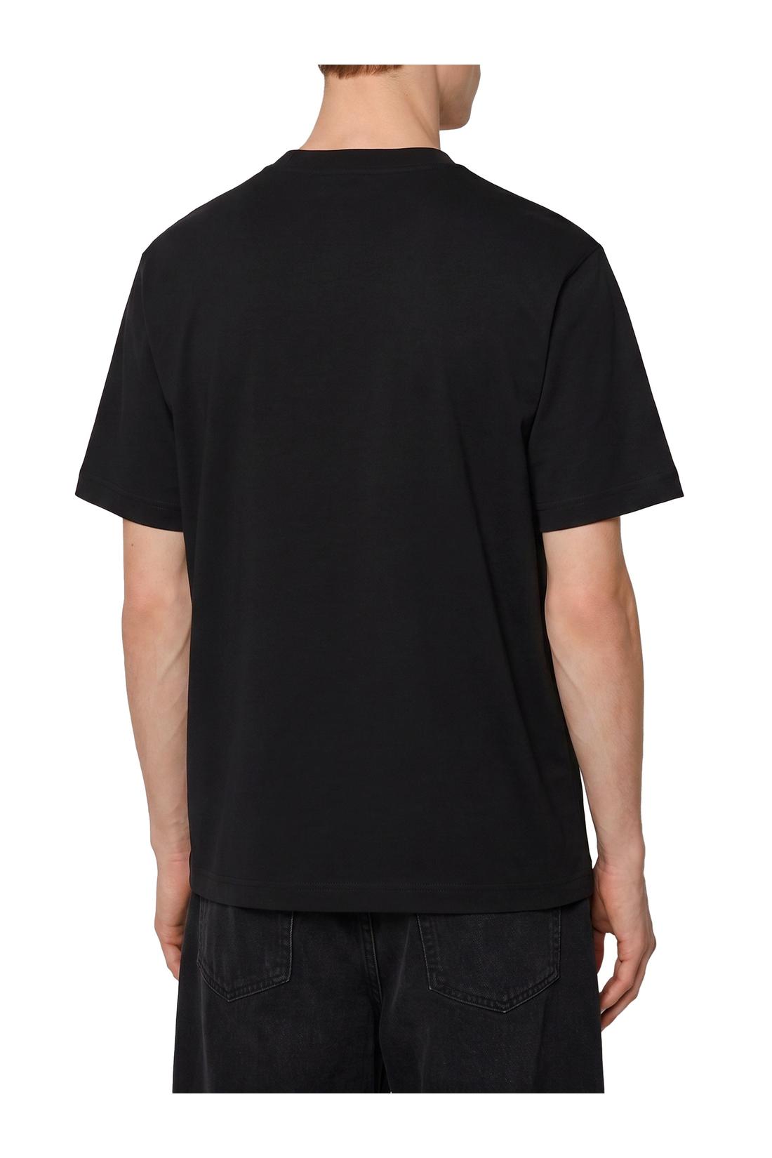 Burberry-OUTLET-SALE-Cotton T-shirt with Check flag-ARCHIVIST