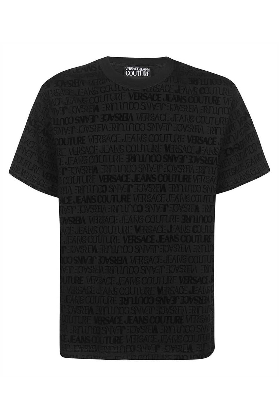 Piralo-OUTLET-SALE-Cotton T-shirt with all over logo-ARCHIVIST