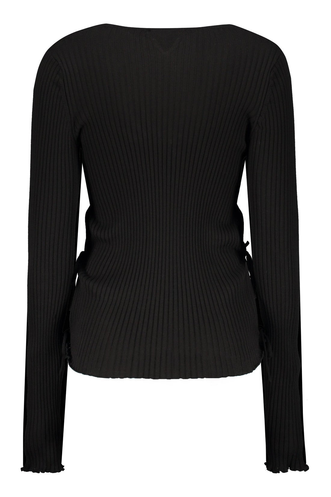 Bottega Veneta-OUTLET-SALE-Cotton V-neck sweater-ARCHIVIST