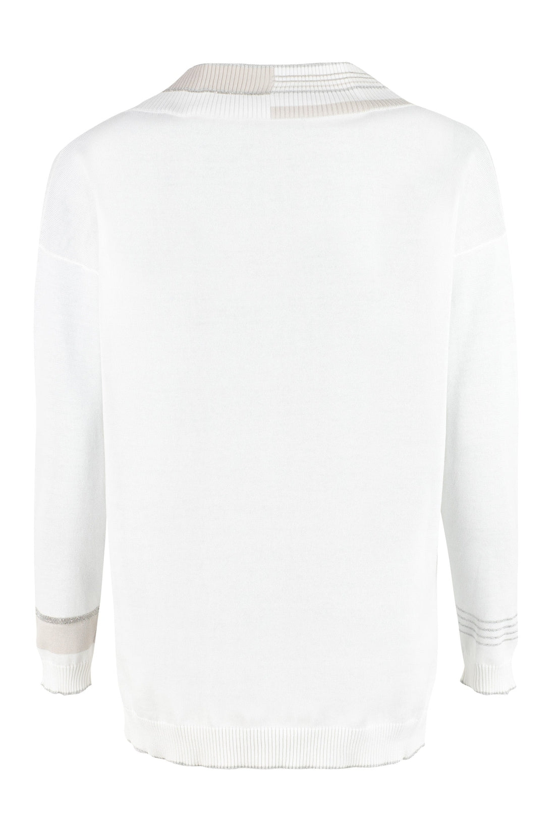 Fabiana Filippi-OUTLET-SALE-Cotton V-neck sweater-ARCHIVIST