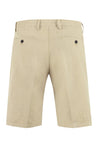 Piralo-OUTLET-SALE-Cotton and linen bermuda-shorts-ARCHIVIST