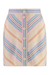 See By Chloé-OUTLET-SALE-Cotton and linen skirt-ARCHIVIST